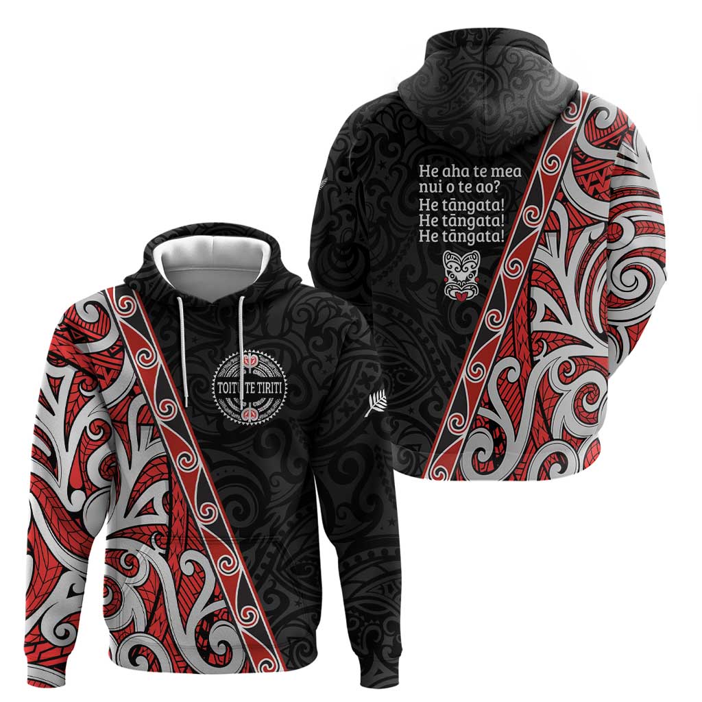 Aotearoa Toitu Te Tiriti Hoodie Honour The Treaty New Zealand - Vibe Hoodie Shop