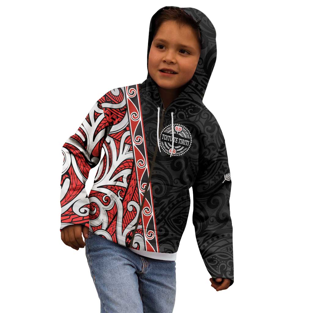 Aotearoa Toitu Te Tiriti Kid Hoodie Honour The Treaty New Zealand - Vibe Hoodie Shop