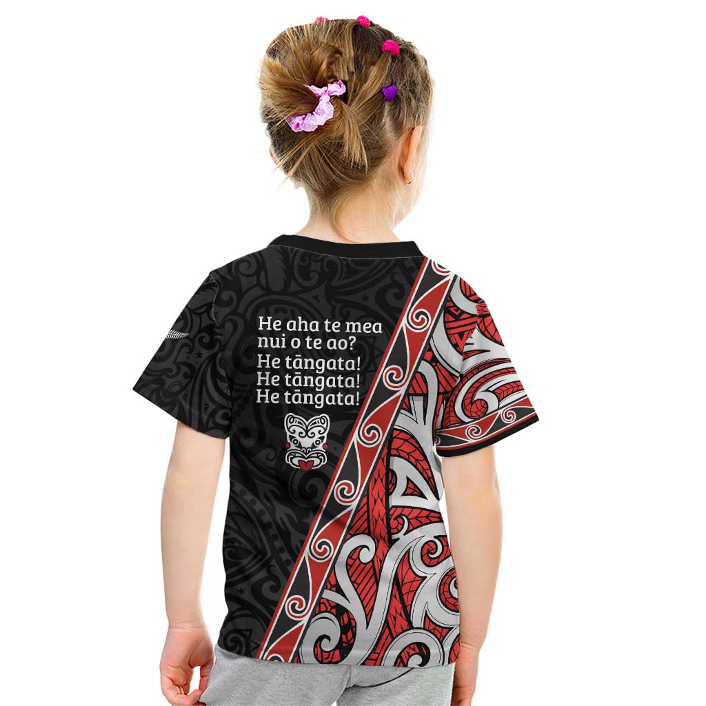 Aotearoa Toitu Te Tiriti Kid T Shirt Honour The Treaty New Zealand - Vibe Hoodie Shop