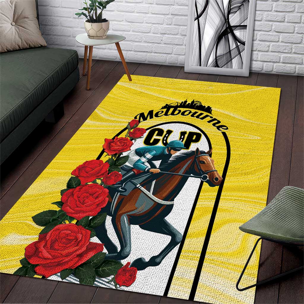 Personalised Melbourne Horse Racing Area Rug The Race That Stops The Nation - Vibe Hoodie Shop