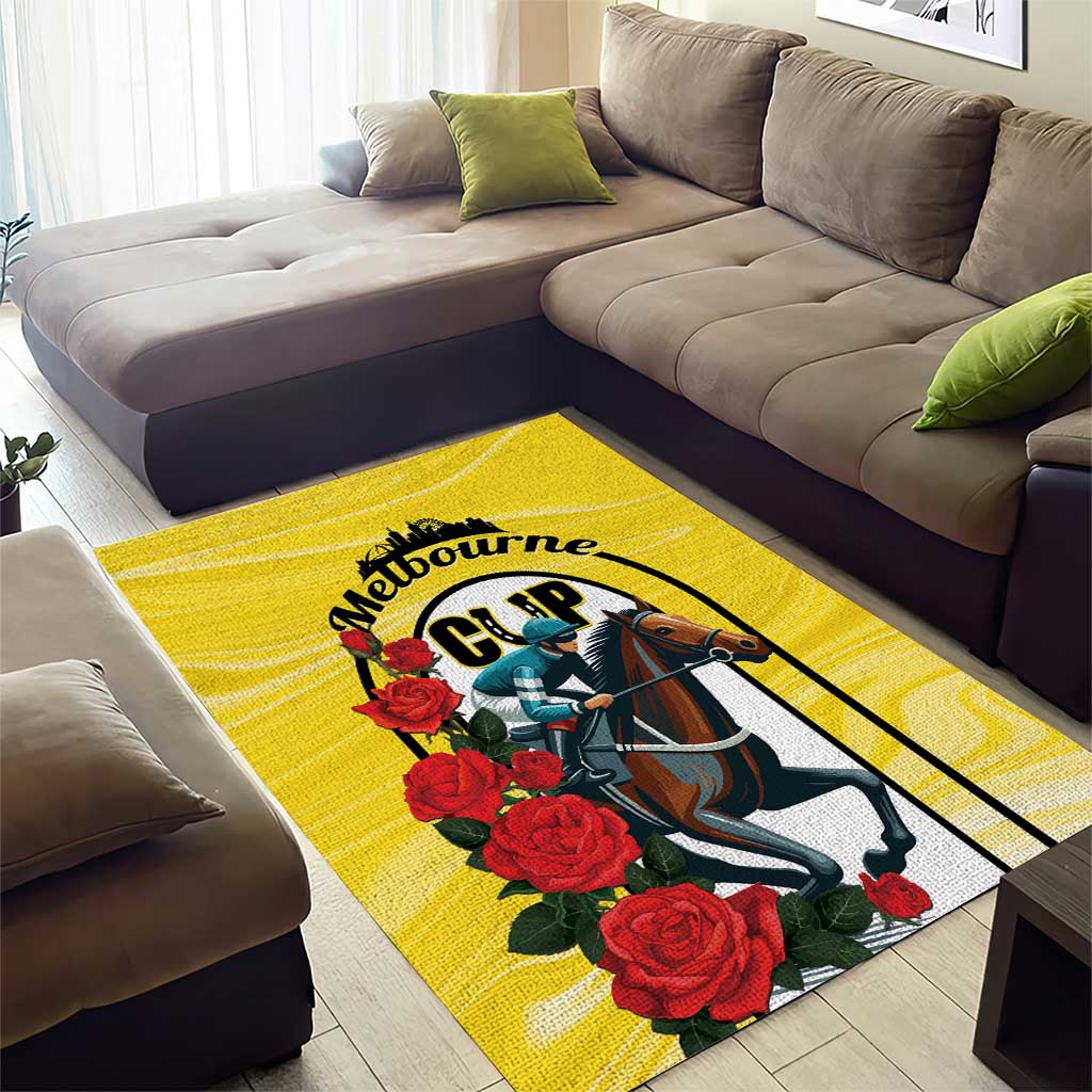 Personalised Melbourne Horse Racing Area Rug The Race That Stops The Nation - Vibe Hoodie Shop