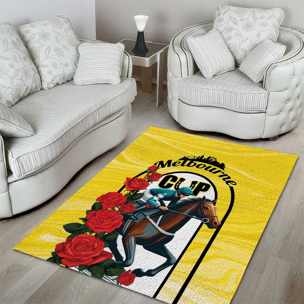 Personalised Melbourne Horse Racing Area Rug The Race That Stops The Nation - Vibe Hoodie Shop