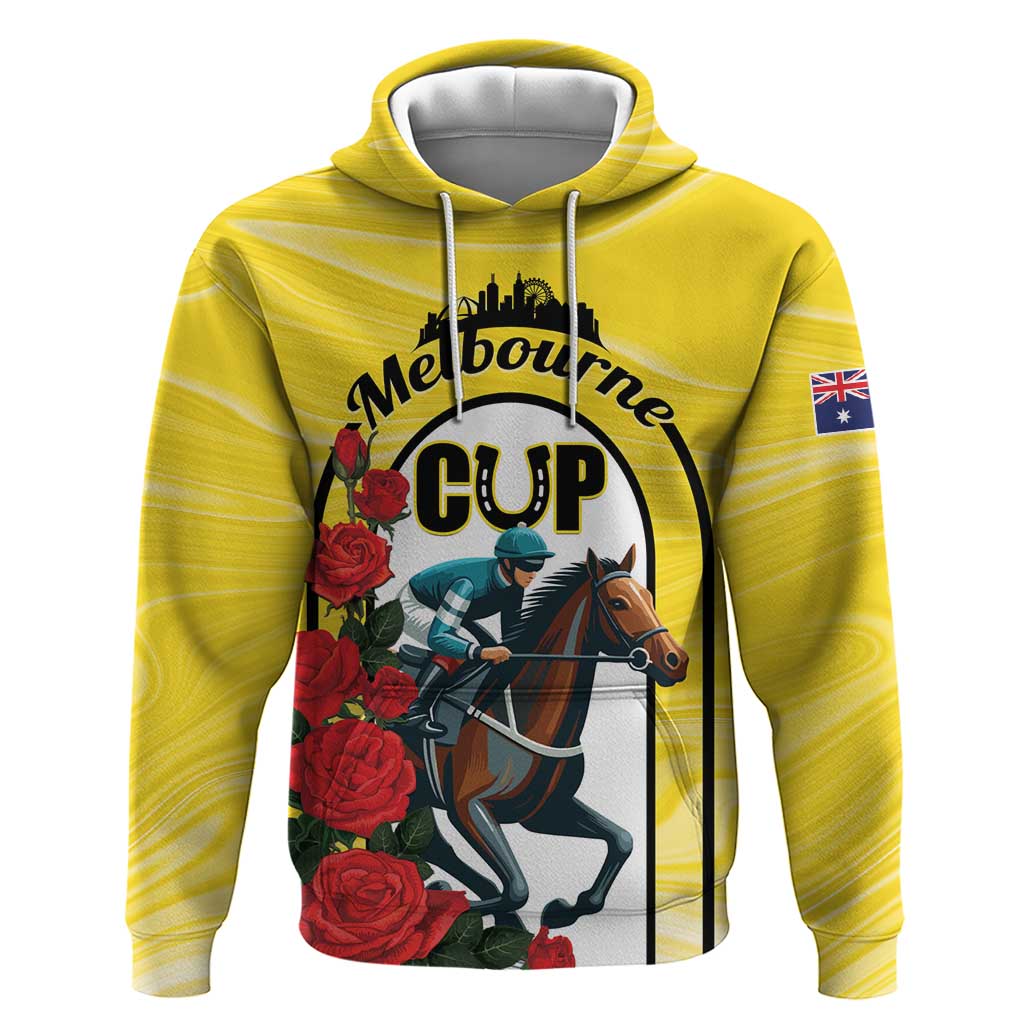Personalised Melbourne Horse Racing Hoodie The Race That Stops The Nation - Vibe Hoodie Shop