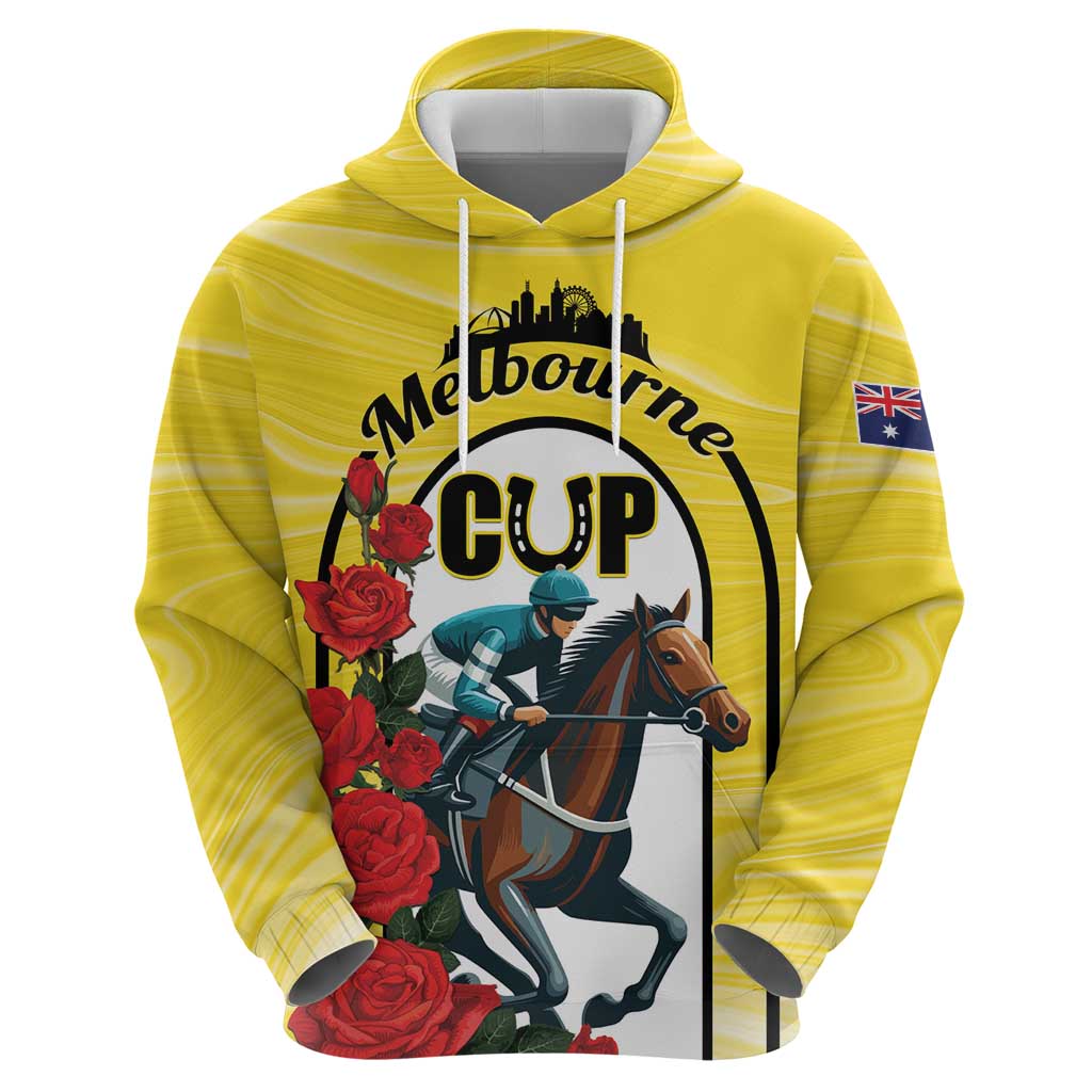 Personalised Melbourne Horse Racing Hoodie The Race That Stops The Nation - Vibe Hoodie Shop