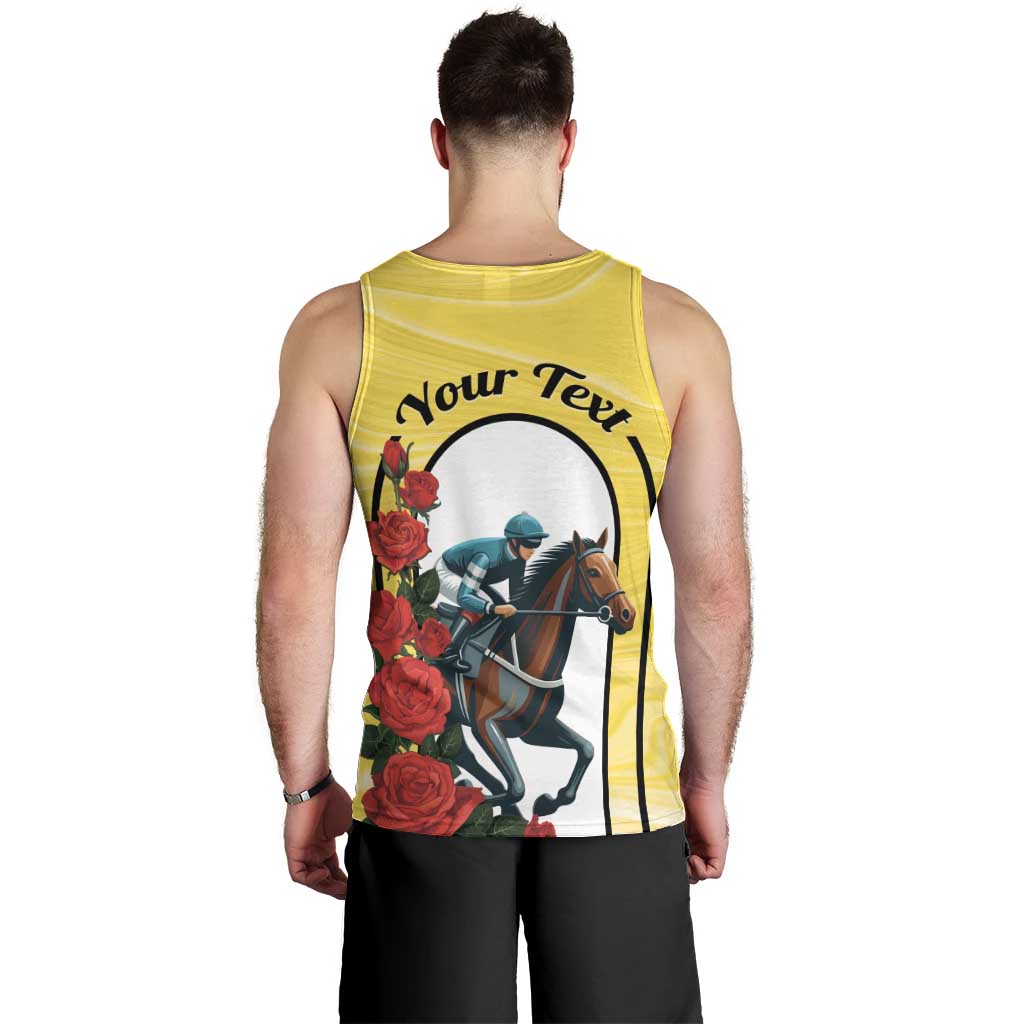 Personalised Melbourne Horse Racing Men Tank Top The Race That Stops The Nation - Vibe Hoodie Shop