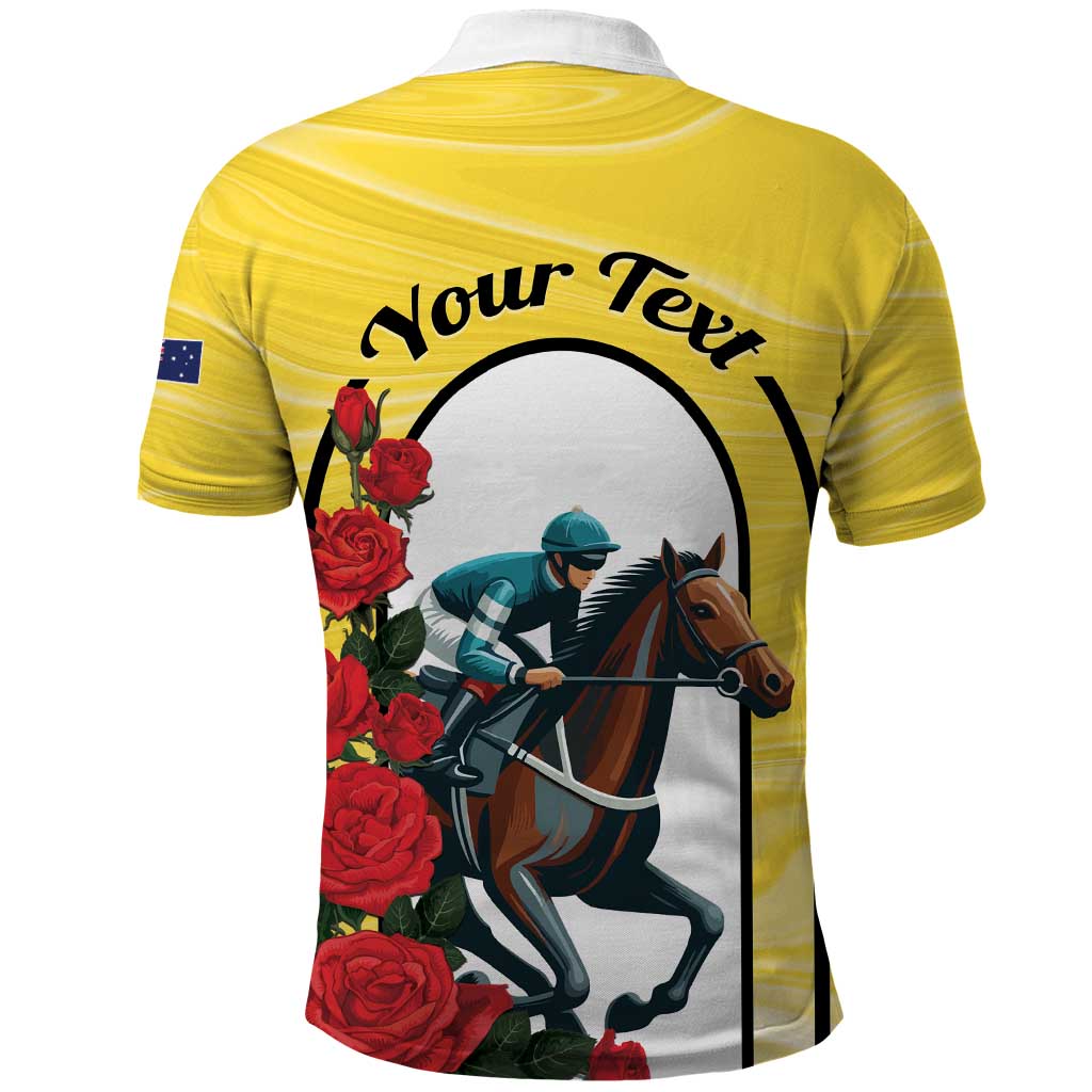 Personalised Melbourne Horse Racing Polo Shirt The Race That Stops The Nation - Vibe Hoodie Shop