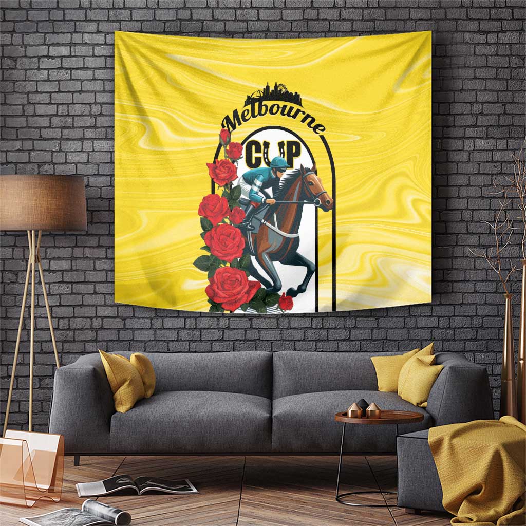 Personalised Melbourne Horse Racing Tapestry The Race That Stops The Nation - Vibe Hoodie Shop