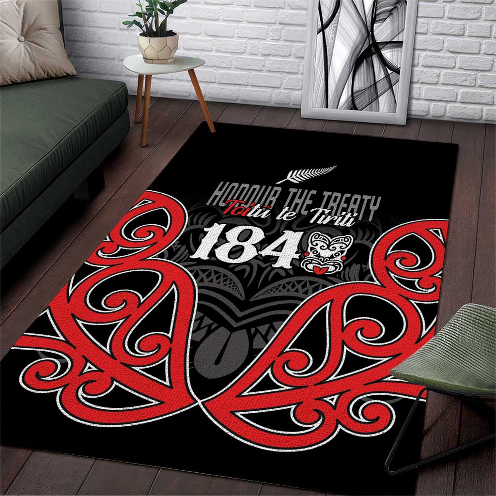 Toitu Te Tiriti 1840 Aotearoa Area Rug Stand Together Stand Stronger - Vibe Hoodie Shop