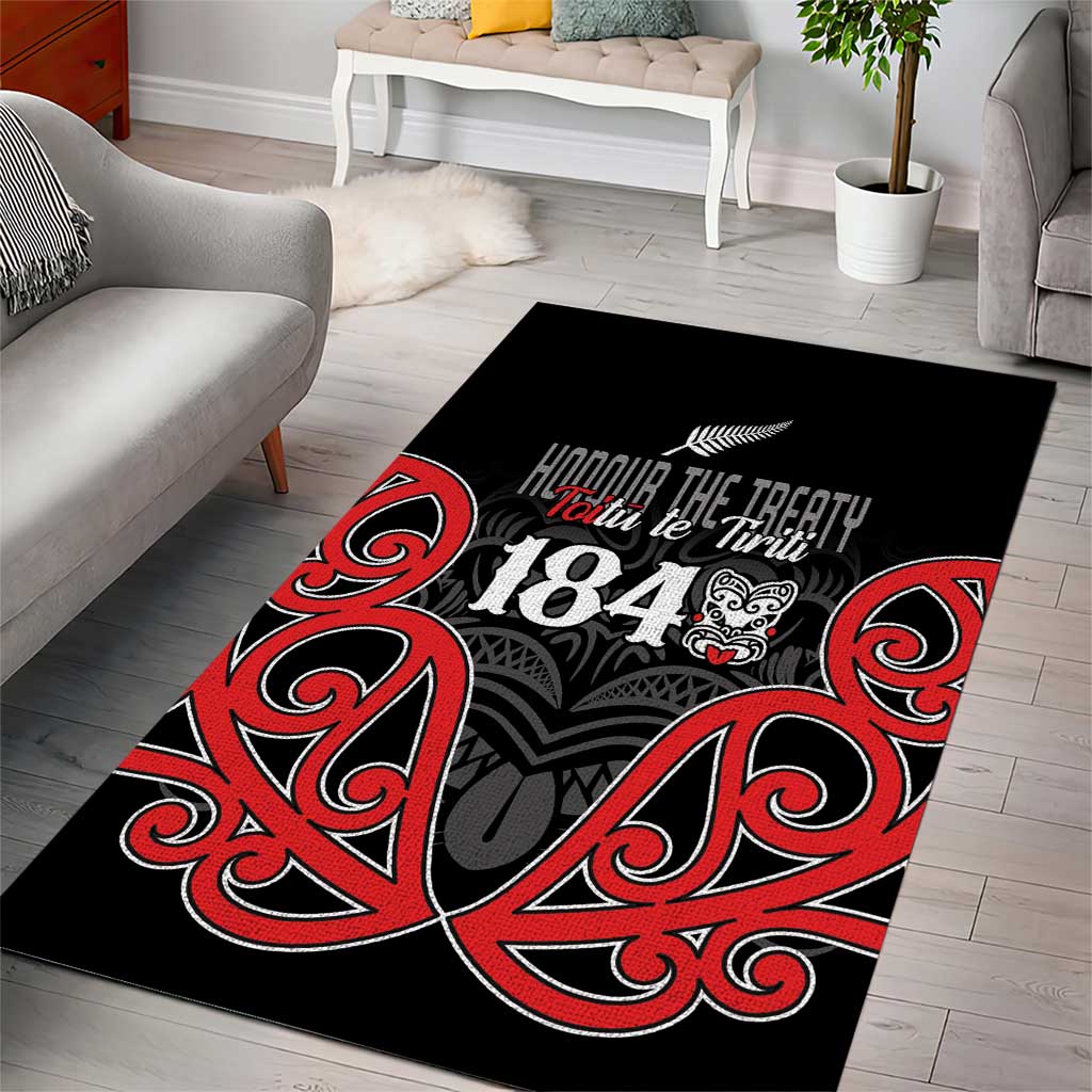 Toitu Te Tiriti 1840 Aotearoa Area Rug Stand Together Stand Stronger - Vibe Hoodie Shop