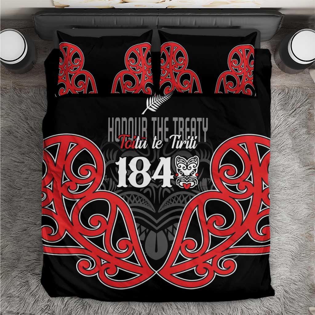 Toitu Te Tiriti 1840 Aotearoa Bedding Set Stand Together Stand Stronger - Vibe Hoodie Shop