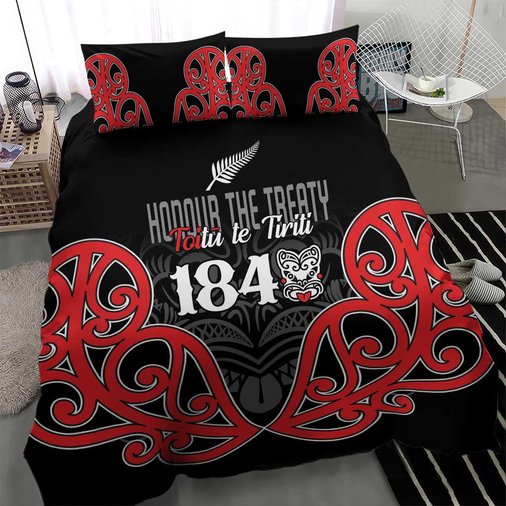 Toitu Te Tiriti 1840 Aotearoa Bedding Set Stand Together Stand Stronger - Vibe Hoodie Shop