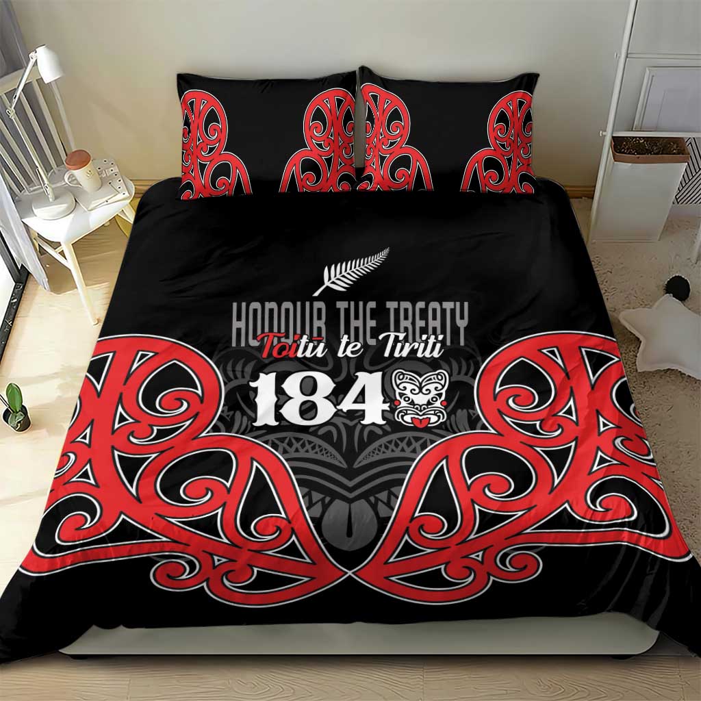 Toitu Te Tiriti 1840 Aotearoa Bedding Set Stand Together Stand Stronger - Vibe Hoodie Shop