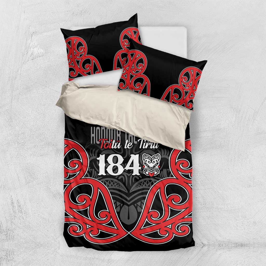 Toitu Te Tiriti 1840 Aotearoa Bedding Set Stand Together Stand Stronger - Vibe Hoodie Shop
