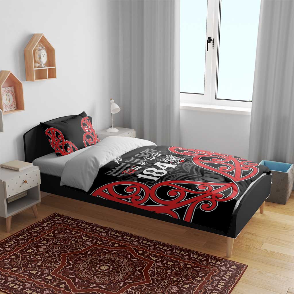 Toitu Te Tiriti 1840 Aotearoa Bedding Set Stand Together Stand Stronger - Vibe Hoodie Shop
