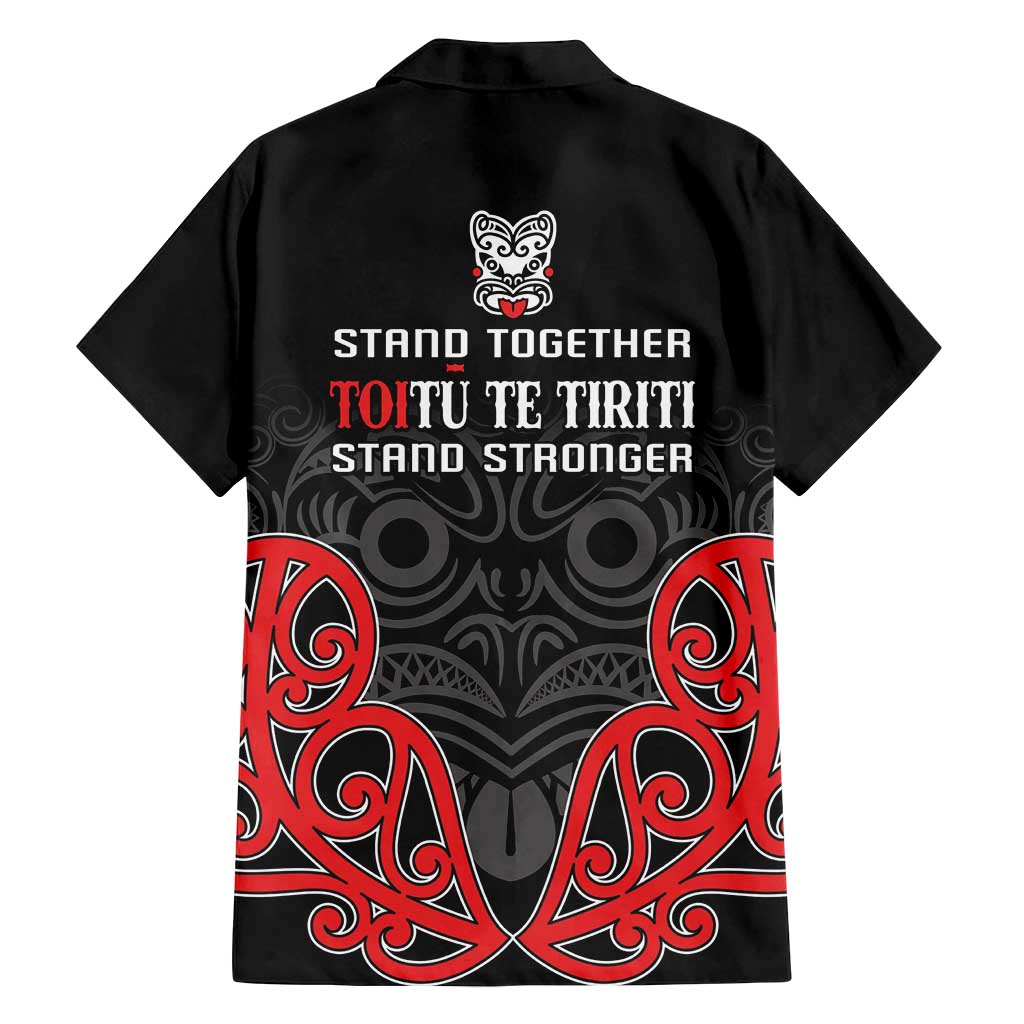 Toitu Te Tiriti 1840 Aotearoa Family Matching Long Sleeve Bodycon Dress and Hawaiian Shirt Stand Together Stand Stronger