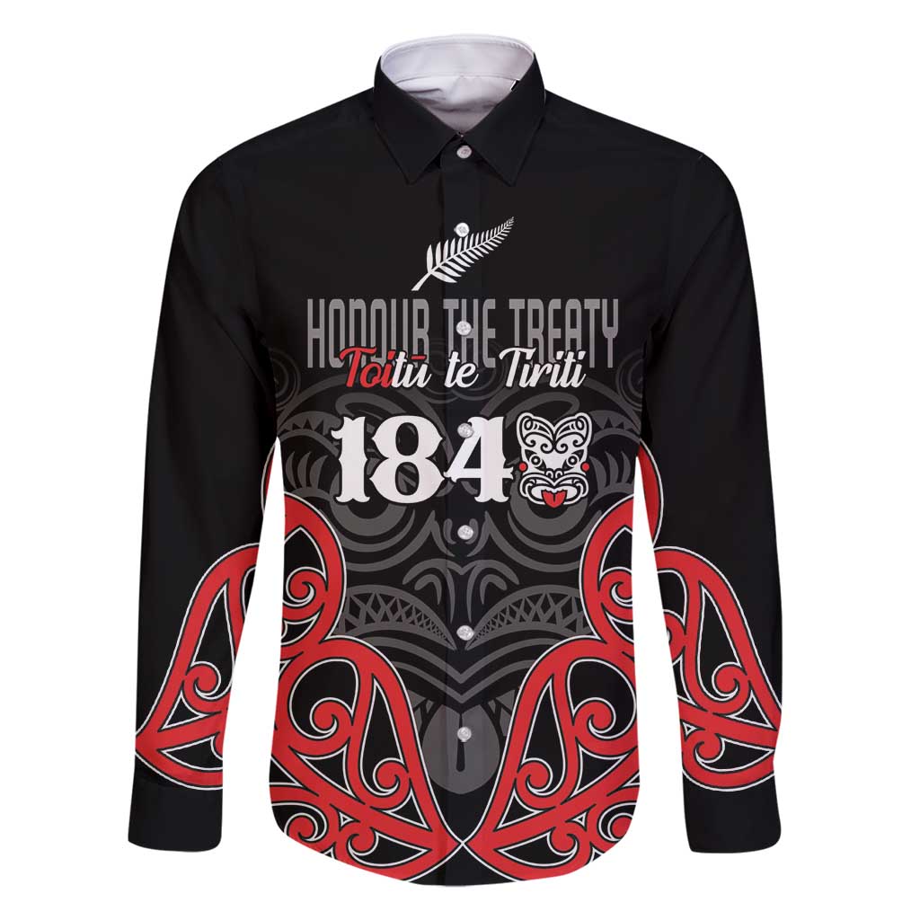 Toitu Te Tiriti 1840 Aotearoa Family Matching Long Sleeve Bodycon Dress and Hawaiian Shirt Stand Together Stand Stronger