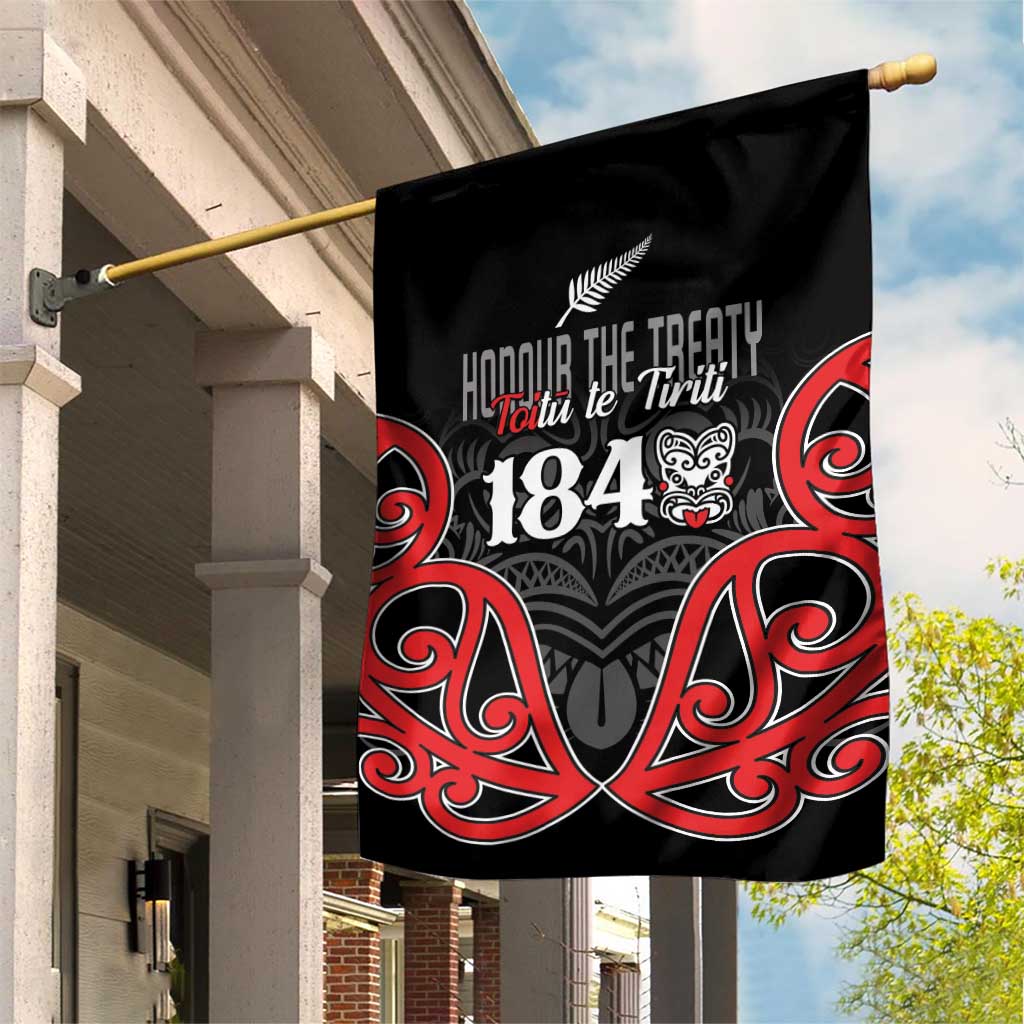 Toitu Te Tiriti 1840 Aotearoa Garden Flag Stand Together Stand Stronger - Vibe Hoodie Shop