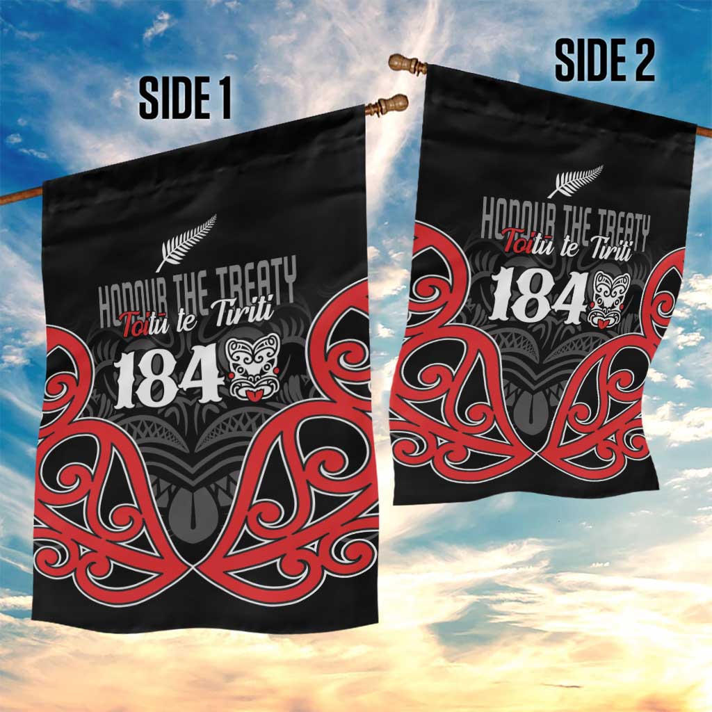 Toitu Te Tiriti 1840 Aotearoa Garden Flag Stand Together Stand Stronger - Vibe Hoodie Shop