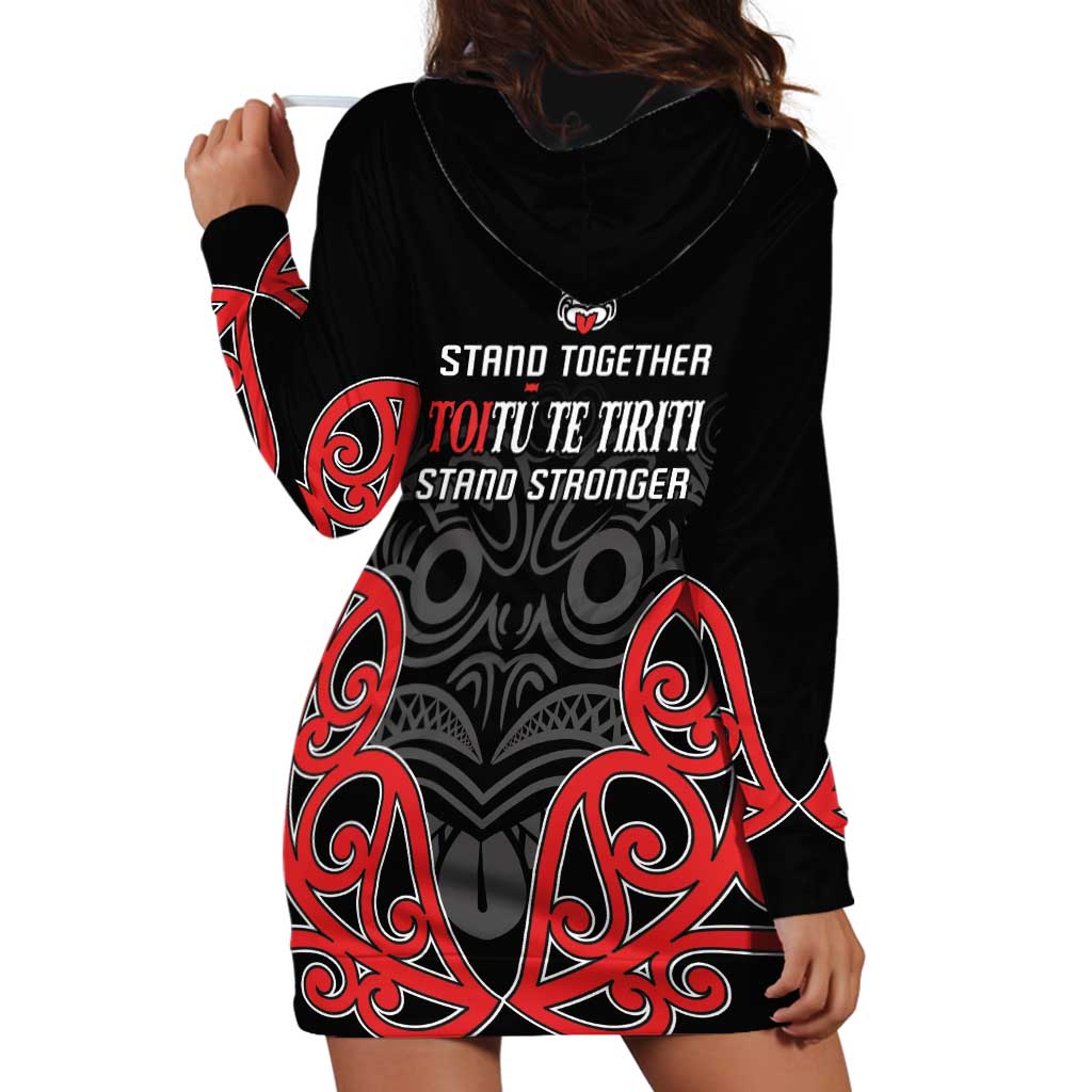 Toitu Te Tiriti 1840 Aotearoa Hoodie Dress Stand Together Stand Stronger - Vibe Hoodie Shop