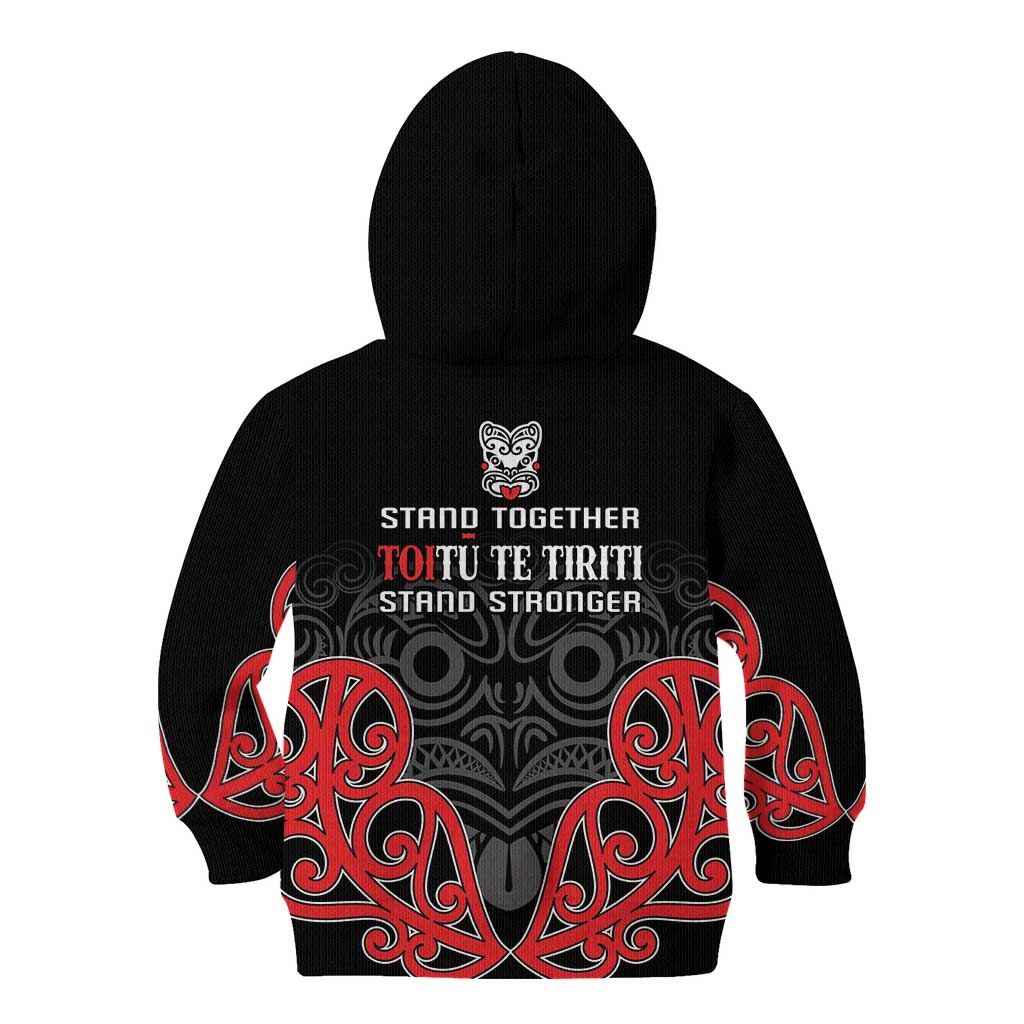 Toitu Te Tiriti 1840 Aotearoa Kid Hoodie Stand Together Stand Stronger - Vibe Hoodie Shop