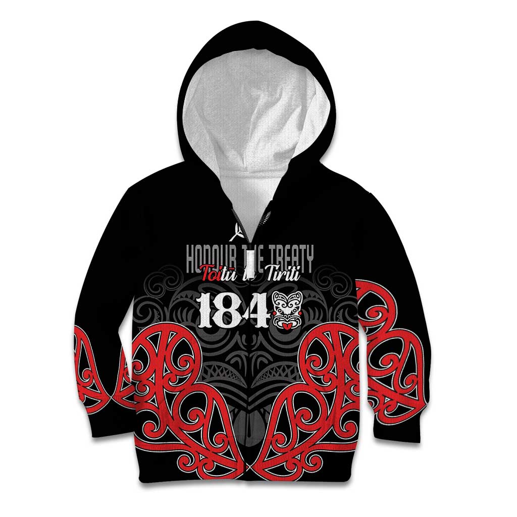 Toitu Te Tiriti 1840 Aotearoa Kid Hoodie Stand Together Stand Stronger - Vibe Hoodie Shop