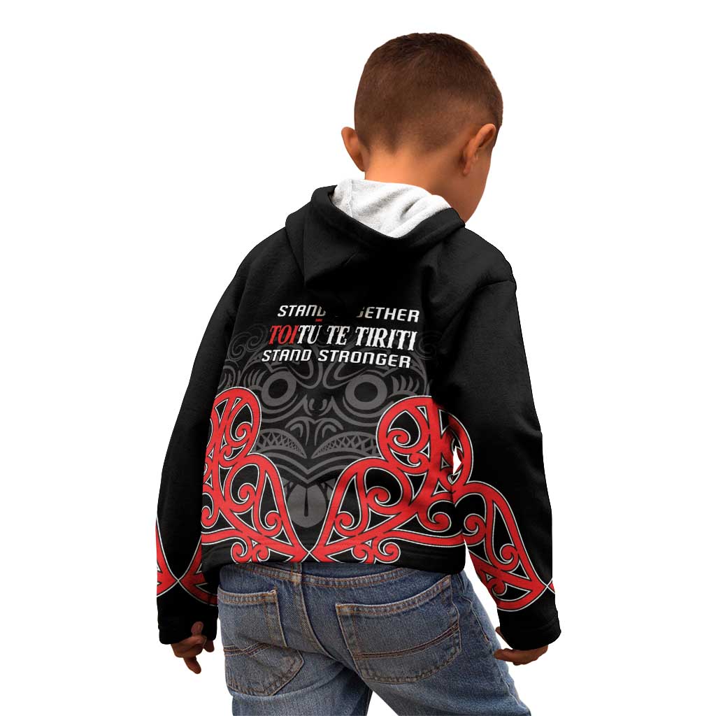 Toitu Te Tiriti 1840 Aotearoa Kid Hoodie Stand Together Stand Stronger - Vibe Hoodie Shop