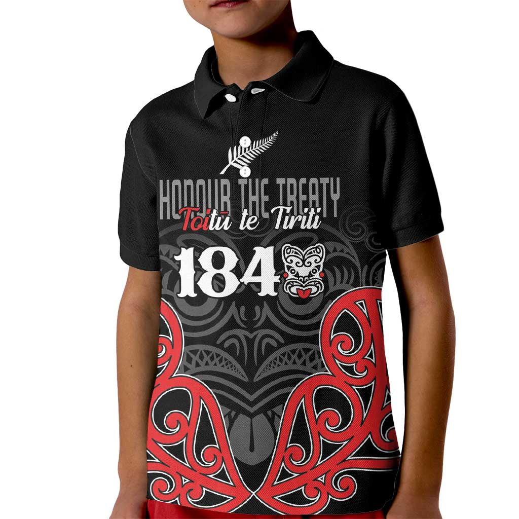 Toitu Te Tiriti 1840 Aotearoa Kid Polo Shirt Stand Together Stand Stronger - Vibe Hoodie Shop