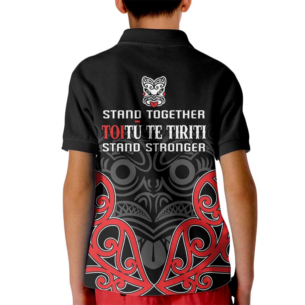 Toitu Te Tiriti 1840 Aotearoa Kid Polo Shirt Stand Together Stand Stronger - Vibe Hoodie Shop