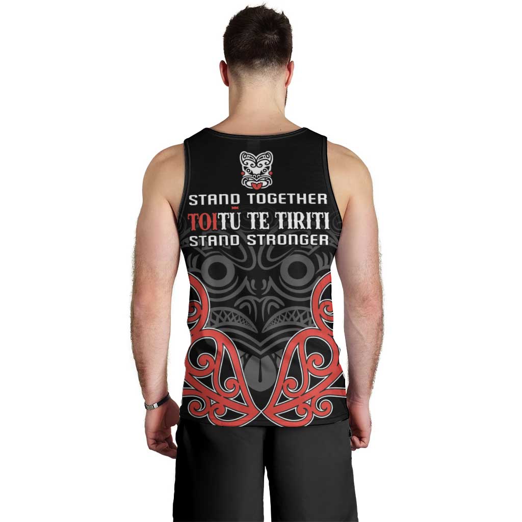 Toitu Te Tiriti 1840 Aotearoa Men Tank Top Stand Together Stand Stronger - Vibe Hoodie Shop