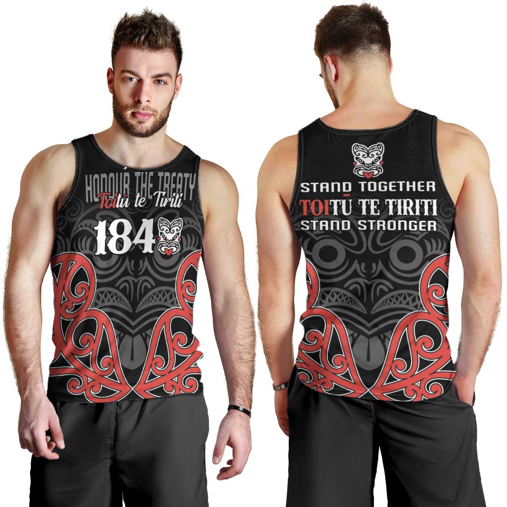 Toitu Te Tiriti 1840 Aotearoa Men Tank Top Stand Together Stand Stronger - Vibe Hoodie Shop