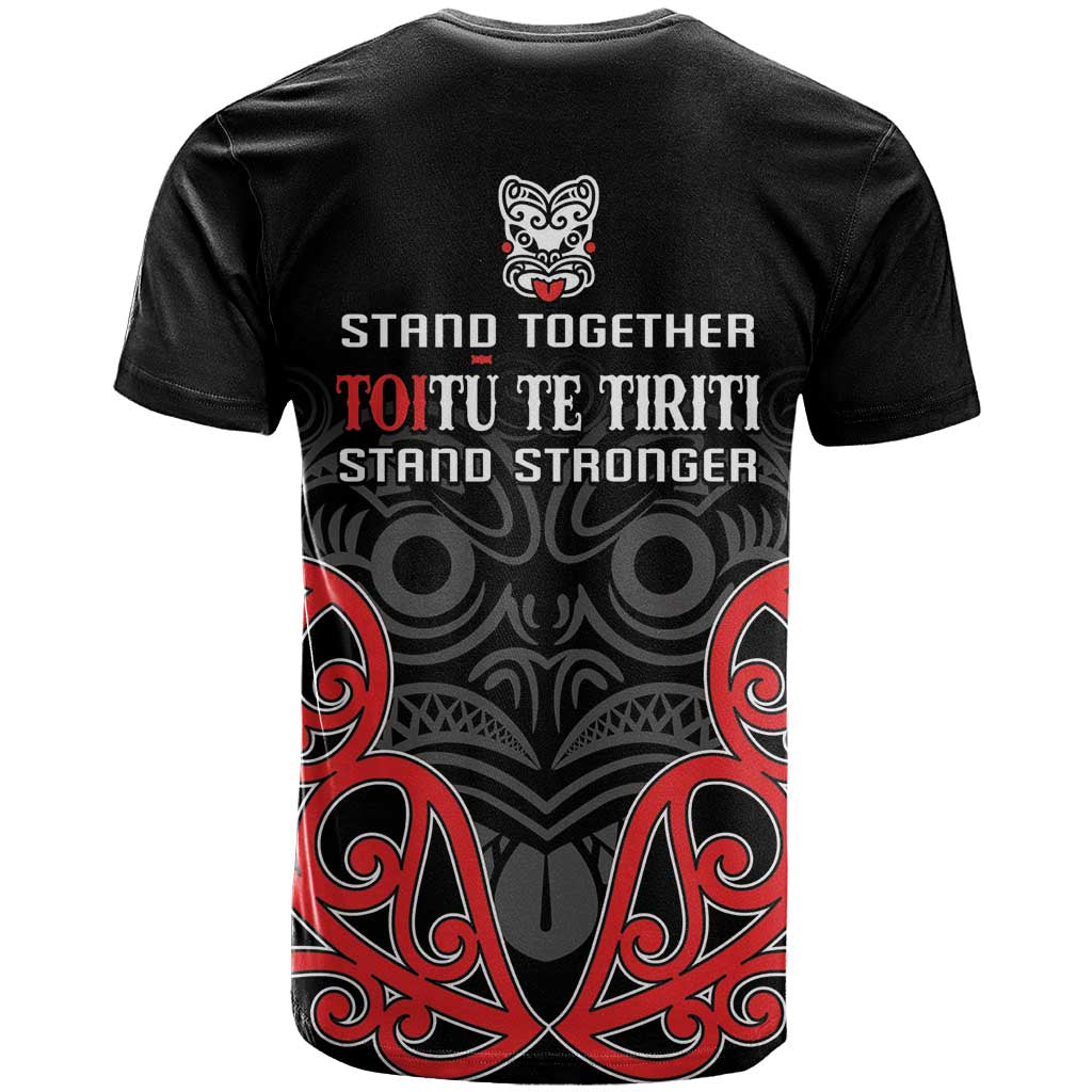 Toitu Te Tiriti 1840 Aotearoa T Shirt Stand Together Stand Stronger - Vibe Hoodie Shop