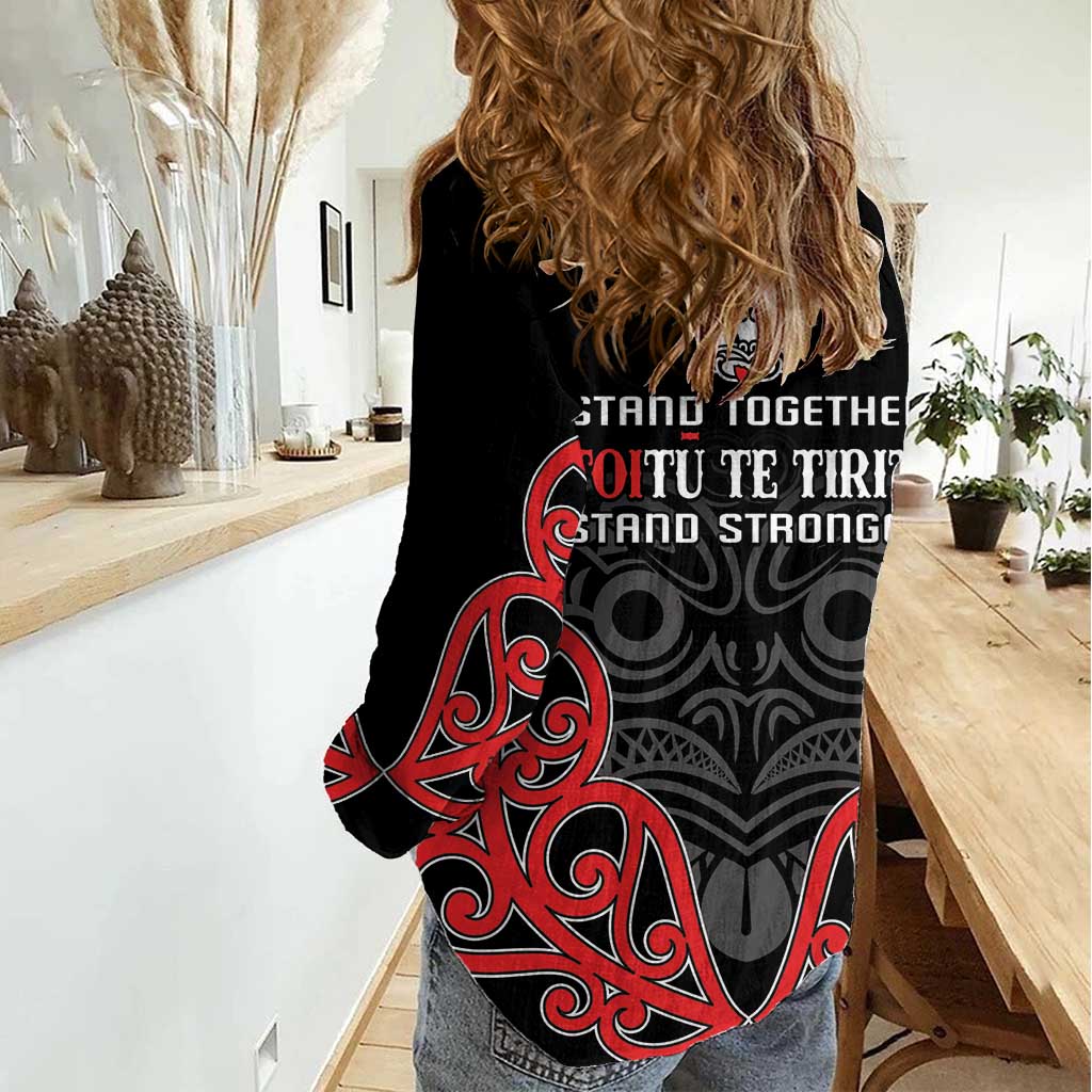 Toitu Te Tiriti 1840 Aotearoa Women Casual Shirt Stand Together Stand Stronger - Vibe Hoodie Shop