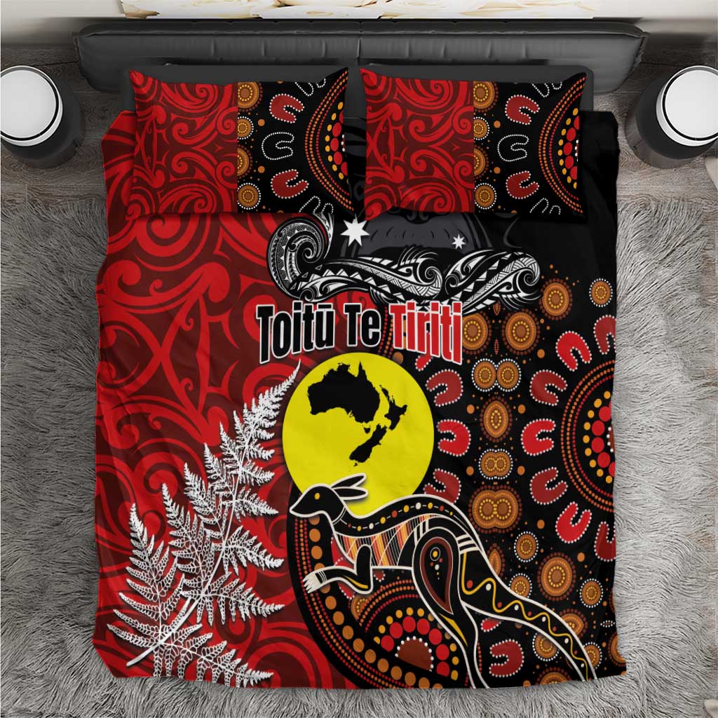 Aotearoa and Australia Toitu Te Tiriti Bedding Set Honour the Treaty - Te Tiriti Is Us - Vibe Hoodie Shop