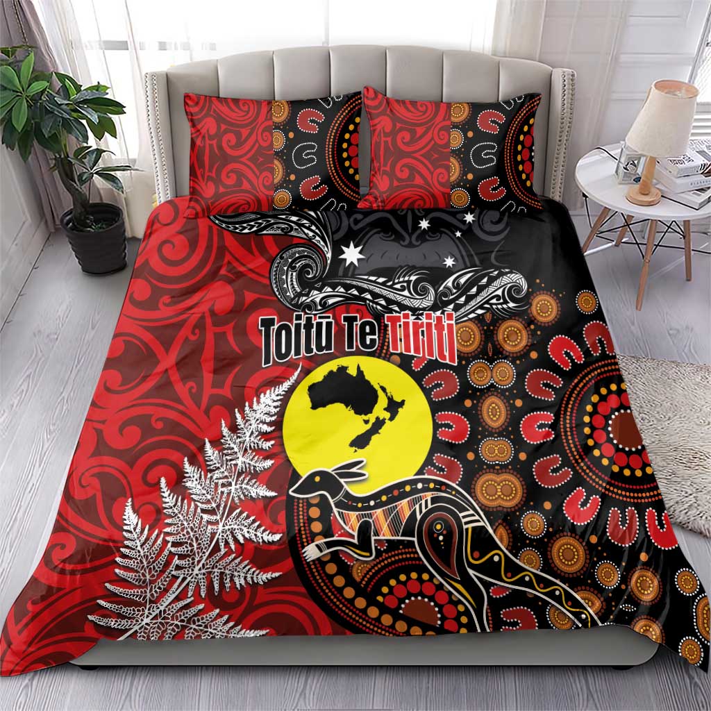 Aotearoa and Australia Toitu Te Tiriti Bedding Set Honour the Treaty - Te Tiriti Is Us - Vibe Hoodie Shop