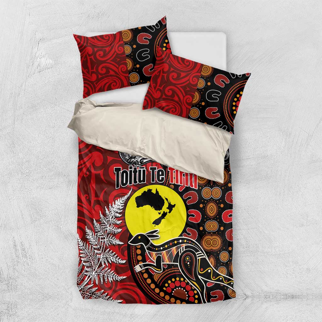 Aotearoa and Australia Toitu Te Tiriti Bedding Set Honour the Treaty - Te Tiriti Is Us - Vibe Hoodie Shop