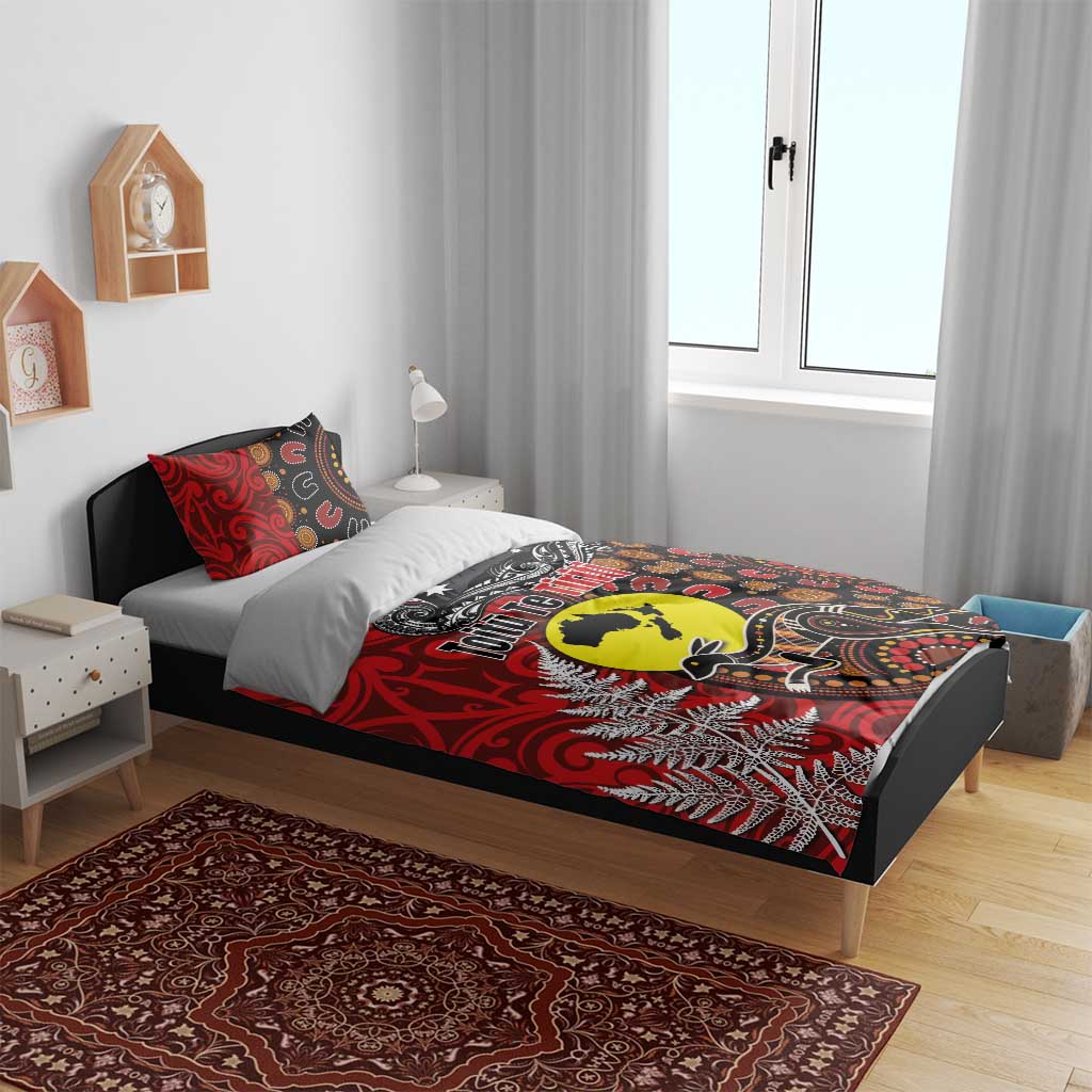 Aotearoa and Australia Toitu Te Tiriti Bedding Set Honour the Treaty - Te Tiriti Is Us - Vibe Hoodie Shop