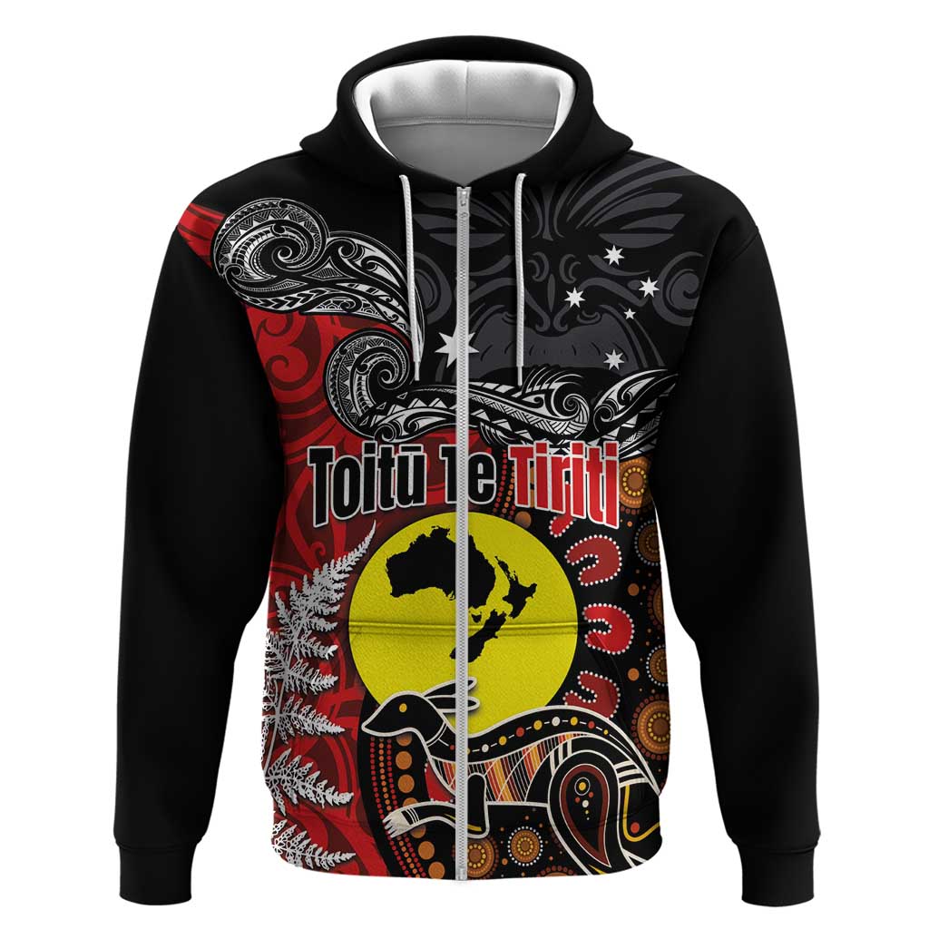 Aotearoa and Australia Toitu Te Tiriti Hoodie Honour the Treaty - Te Tiriti Is Us - Vibe Hoodie Shop