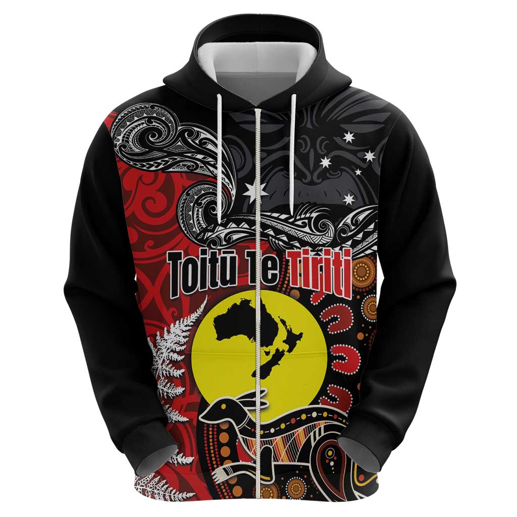 Aotearoa and Australia Toitu Te Tiriti Hoodie Honour the Treaty - Te Tiriti Is Us - Vibe Hoodie Shop