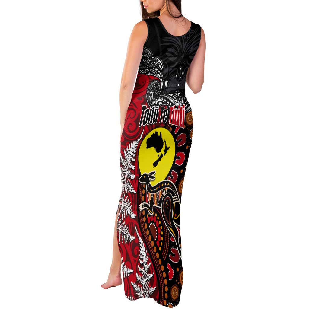 Aotearoa and Australia Toitu Te Tiriti Tank Maxi Dress Honour the Treaty - Te Tiriti Is Us