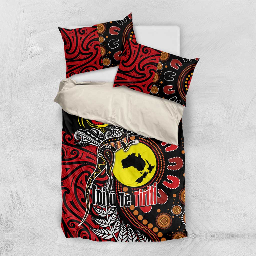 Aotearoa and Australia Toitu Te Tiriti Bedding Set Honour the Treaty - Stand Together Stand Stronger - Vibe Hoodie Shop