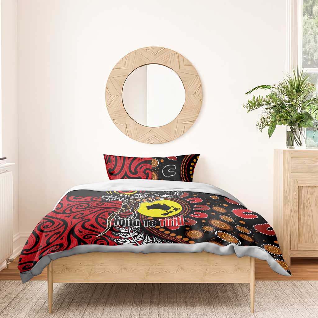 Aotearoa and Australia Toitu Te Tiriti Bedding Set Honour the Treaty - Stand Together Stand Stronger - Vibe Hoodie Shop
