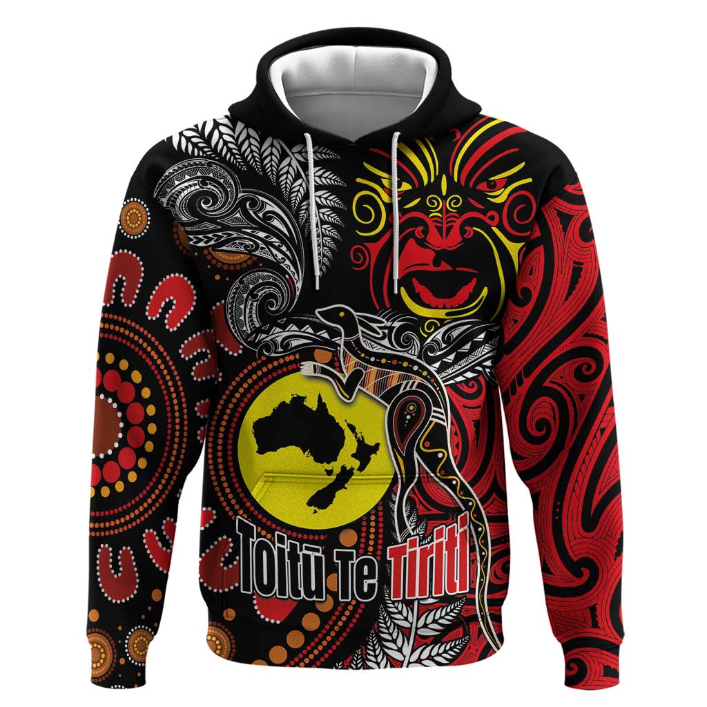 Aotearoa and Australia Toitu Te Tiriti Hoodie Honour the Treaty - Stand Together Stand Stronger - Vibe Hoodie Shop