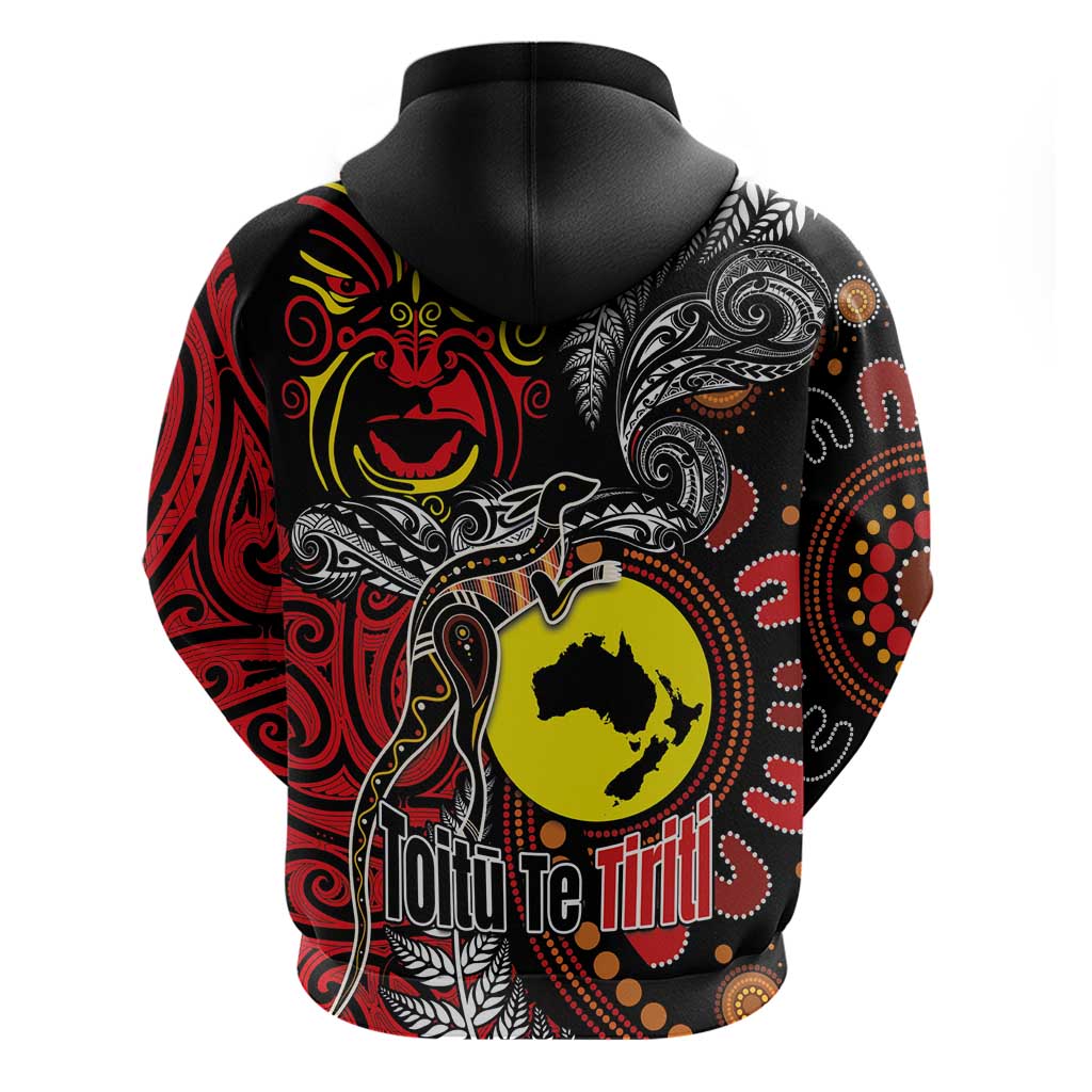 Aotearoa and Australia Toitu Te Tiriti Hoodie Honour the Treaty - Stand Together Stand Stronger - Vibe Hoodie Shop