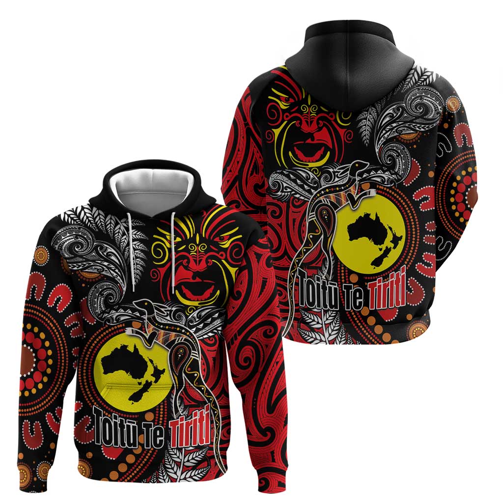 Aotearoa and Australia Toitu Te Tiriti Hoodie Honour the Treaty - Stand Together Stand Stronger - Vibe Hoodie Shop