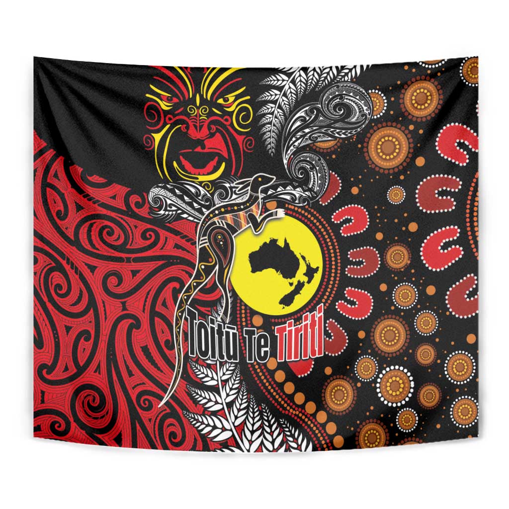 Aotearoa and Australia Toitu Te Tiriti Tapestry Honour the Treaty - Stand Together Stand Stronger - Vibe Hoodie Shop