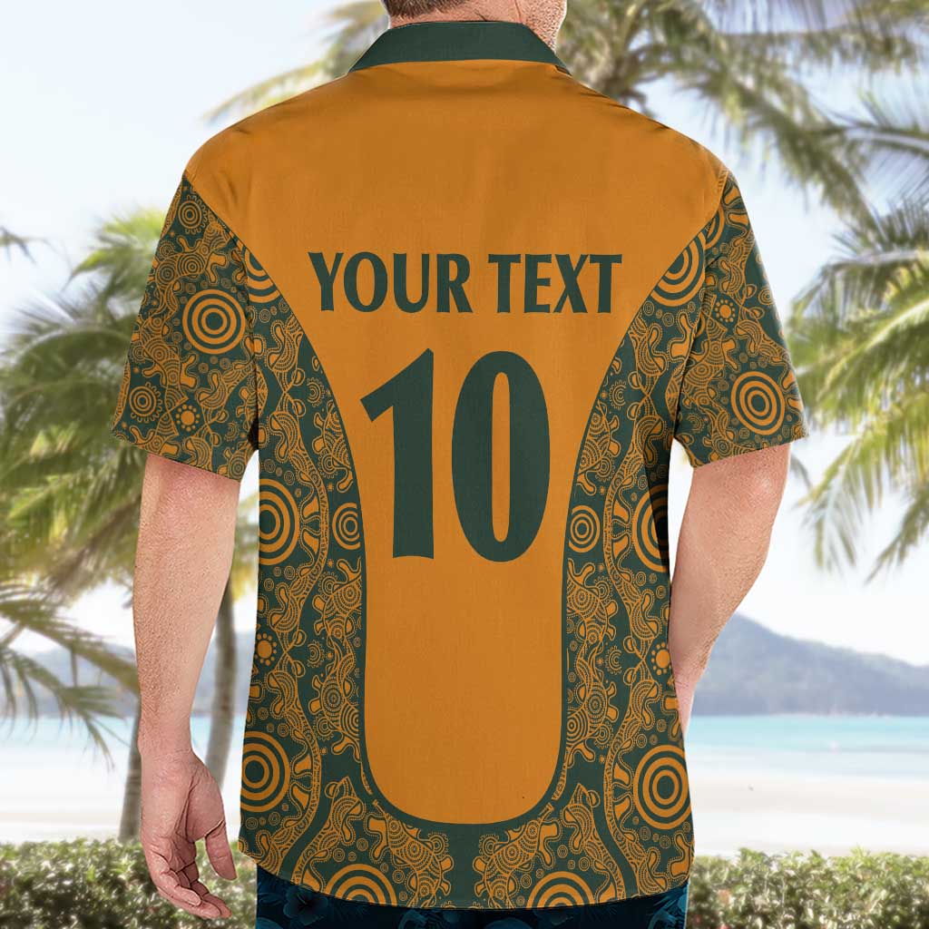 Custom Australia Rugby Championship 2024 Hawaiian Shirt Aboriginal Art Tattoo Pattern - Vibe Hoodie Shop