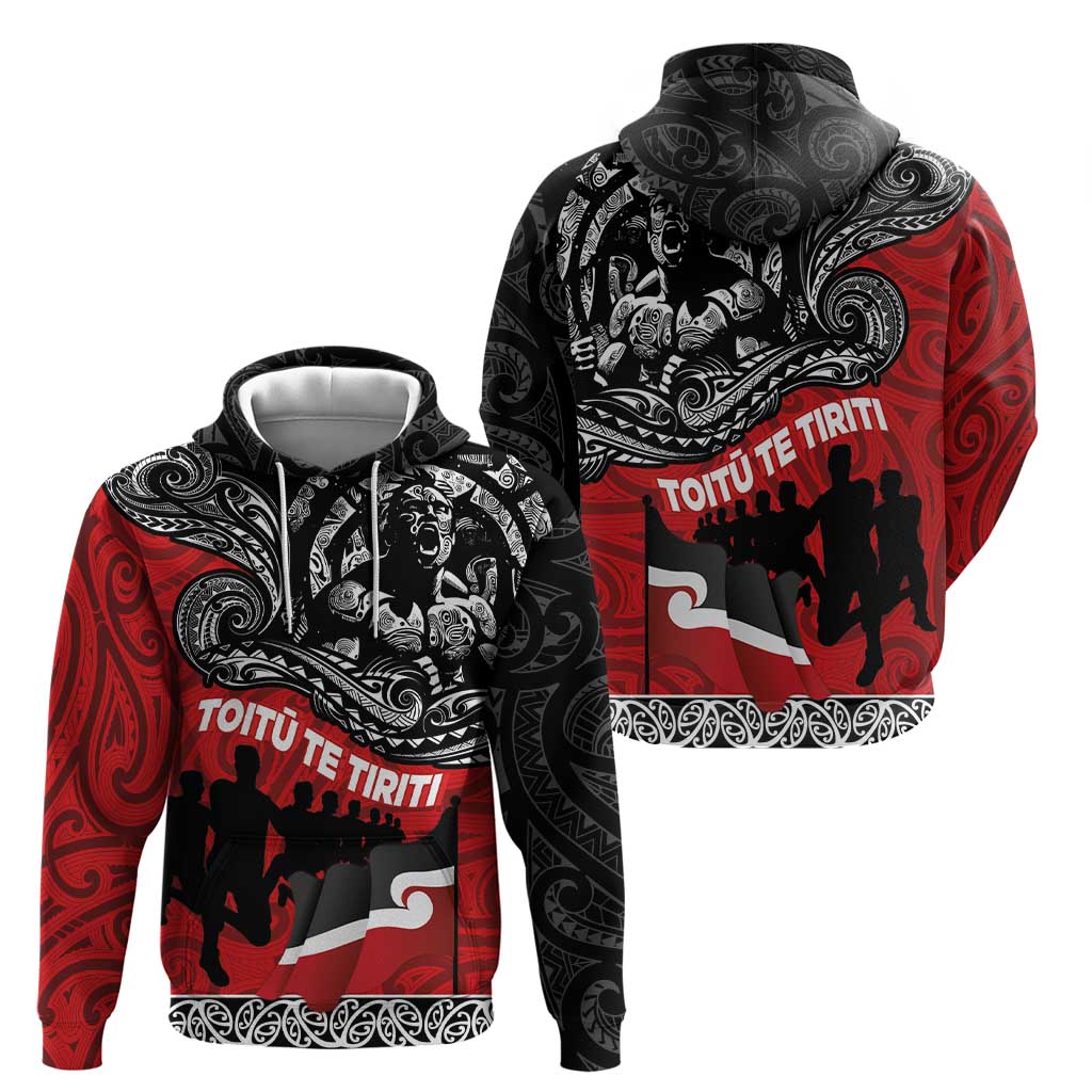 Aotearoa Toitu Te Tiriti Hoodie Honoring Te Tiriti o Waitangi Maori Haka - Vibe Hoodie Shop