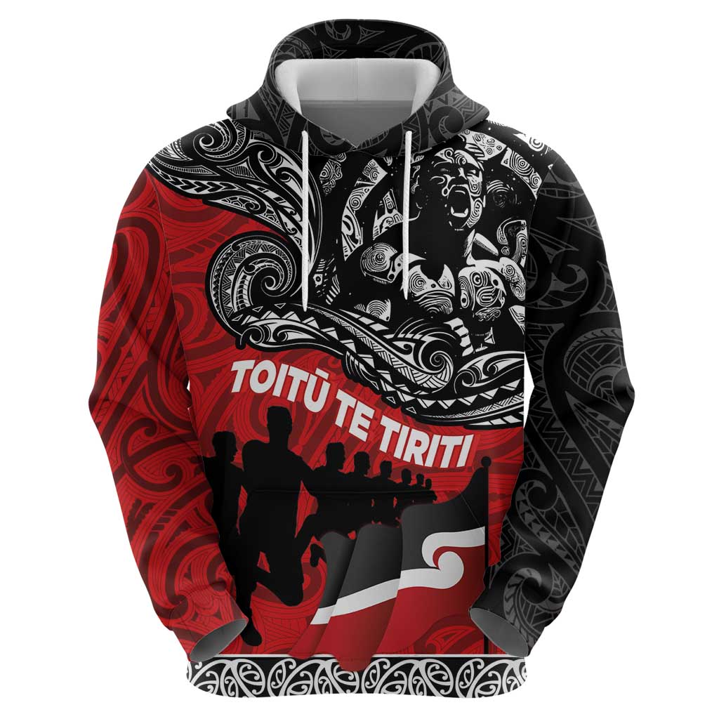 Aotearoa Toitu Te Tiriti Hoodie Honoring Te Tiriti o Waitangi Maori Haka - Vibe Hoodie Shop