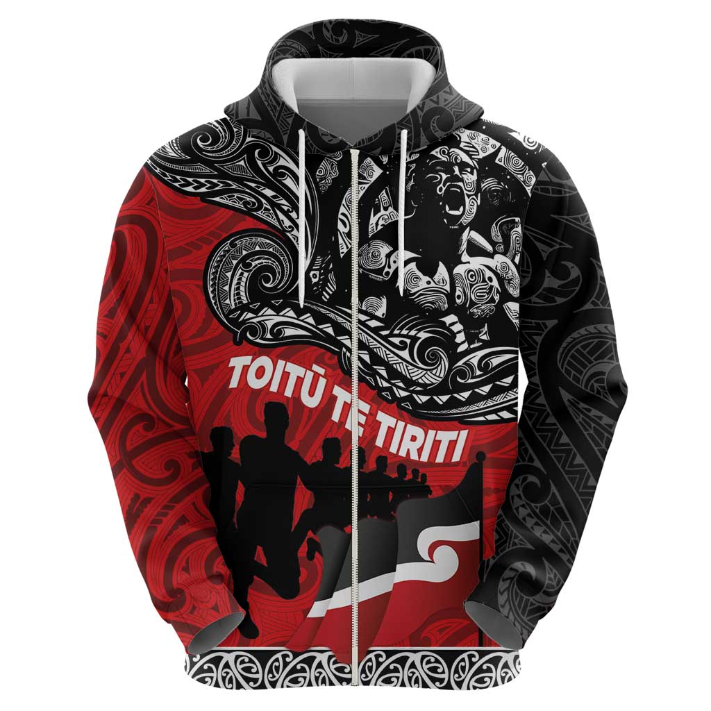 Aotearoa Toitu Te Tiriti Hoodie Honoring Te Tiriti o Waitangi Maori Haka - Vibe Hoodie Shop