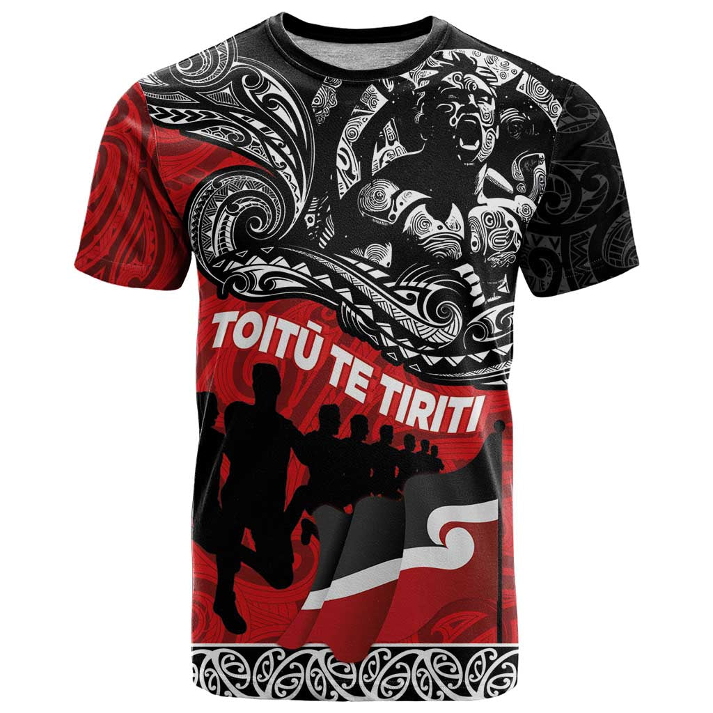 Aotearoa Toitu Te Tiriti T Shirt Honoring Te Tiriti o Waitangi Maori Haka - Vibe Hoodie Shop